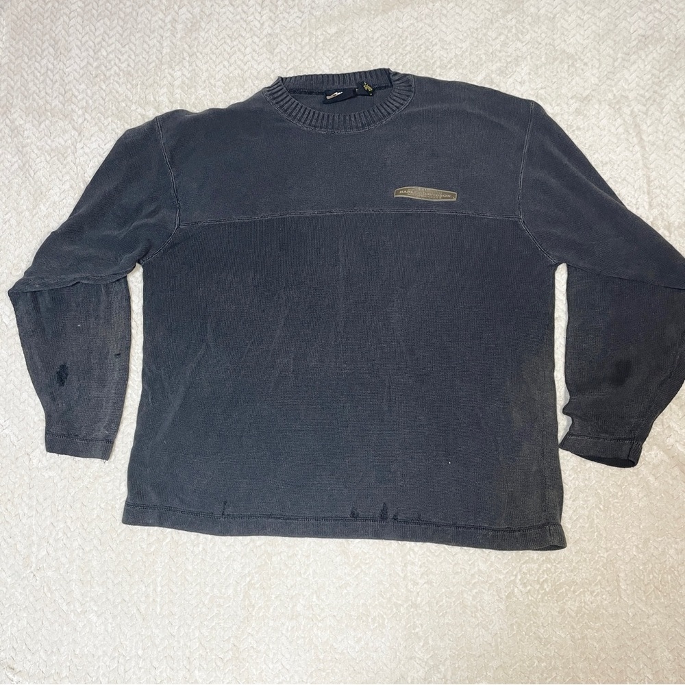 Harley Davidson‎ Men’s Gray Crew Neck Sweater Size XXL